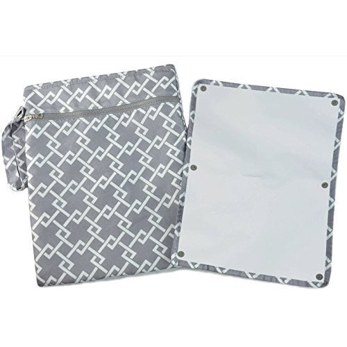 Sarah Wells "Pumparoo" for Breast Pump Parts, Wet Dry Bag with Staging Mat (Gray)