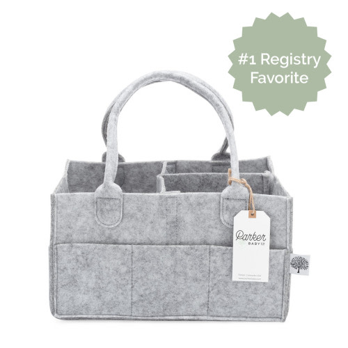 Felt Diaper Caddy Organizer for Baby Essentials | Parker Baby Co.