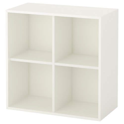 EKET Cabinet with 4 compartments - white 27 1/2x13 3/4x27 1/2 "