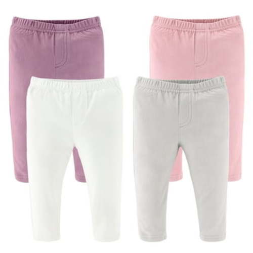 The Peanutshell Baby Girl Jeggings Jean Jeggings for Baby Girls 0-3 Months, 4-Pack