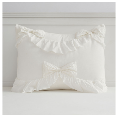 LoveShackFancy Ruffle Bow LoveShackFancy Ruffle Bow Standard Sham

Ivory · Standard Sham