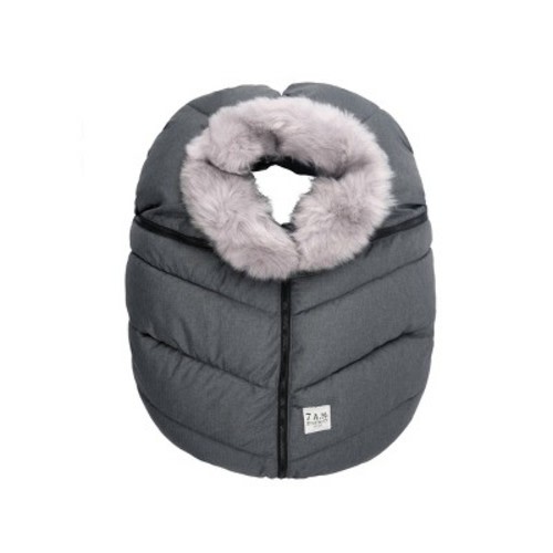 7AM Enfant Car Seat Cocoon Cover, Color: Dark Gray