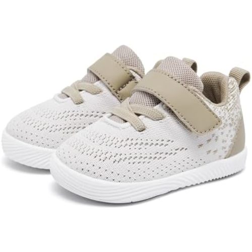 MORENDL Toddler Sneakers Baby Boys & Girls Barefoot Shoes Lightweight Breathable Walking Running Tennis Athletic Sport Shoes