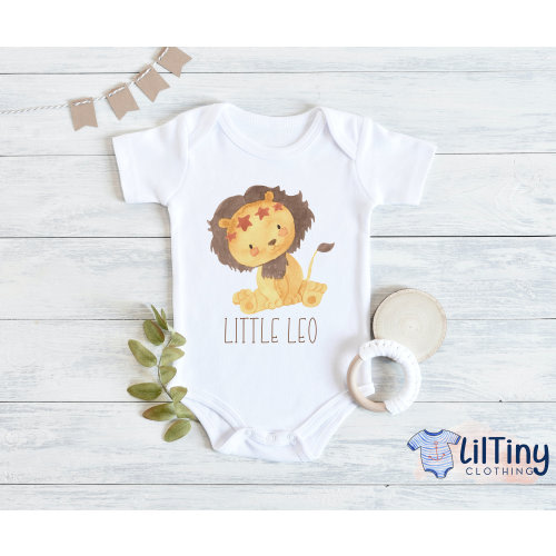 Little Leo baby onesie® // Zodiac Sign baby onesie® // summer onesie® // Gift onesie®// Unisex baby onesie®