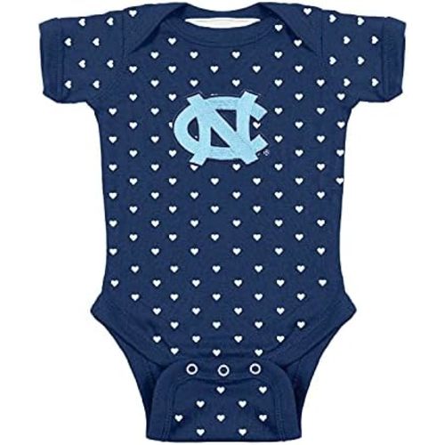Two Feet Ahead Hearts Baby Girl Bodysuit – Officially Licensed Infant Outfit