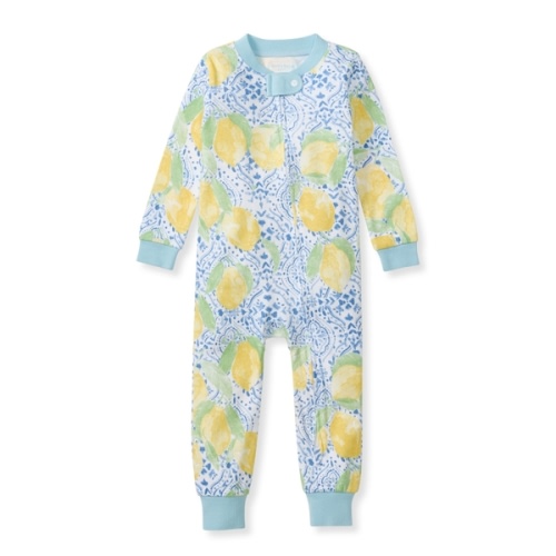 Lemon Tiles Organic Cotton Baby Pajamas - 12 Months