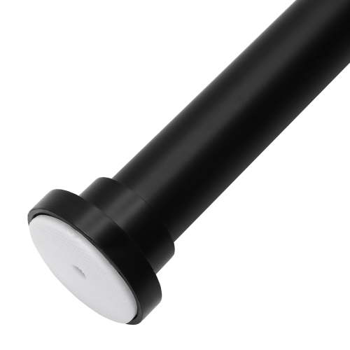 Meriville 1-inch Diameter Metal Tension Rod, Adjustable 18-30, Black
