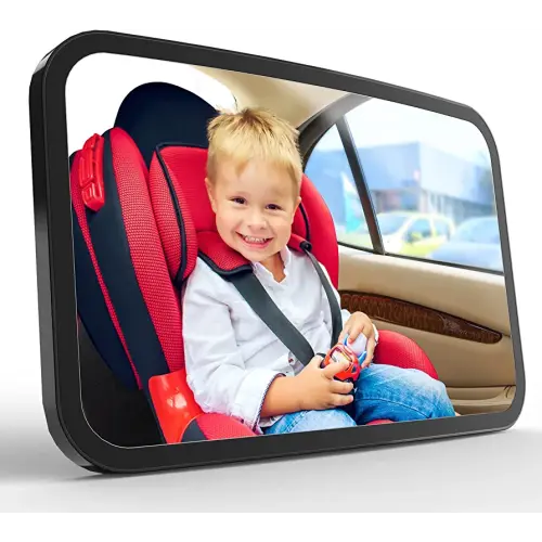 Baby Car Mirror Rear Facing Car Seat Mirrors Baby Car Monitor with Wide Crystal Clear View, Shatterproof, Easy Assembled, Easily Observe the Baby Move