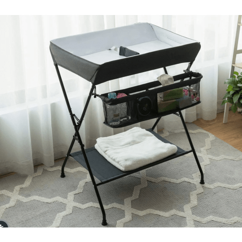 INFANS Baby Changing Table, Folding Diaper Station Portable Nursery Or – Infansbaby