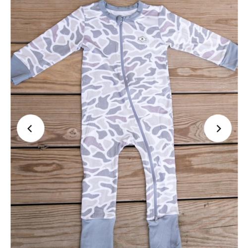 Baby Zip Up - White Camo – BURLEBO