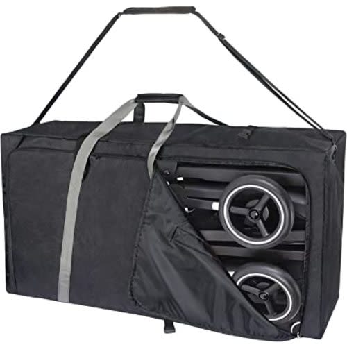 Hap Tim Stroller Travel Bag for Airplane, Protective Carry Handles and Detachable Padded Shoulder Strap, Large Storage Bag for Baby Travel Essentials, Dark Grey (STB-2281)