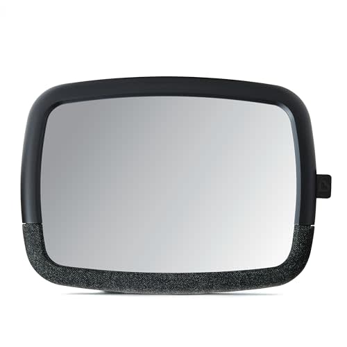 Munchkin® Baby Car Mirror, Pivot 360 Baby in-Sight® Adjustable Auto Mirror for Rear Facing Carseats, Black