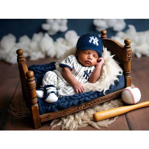 NY Yankees baby Hat , New York Yankee Baseball Cap, Baby shower gift, Baby hat for pictures