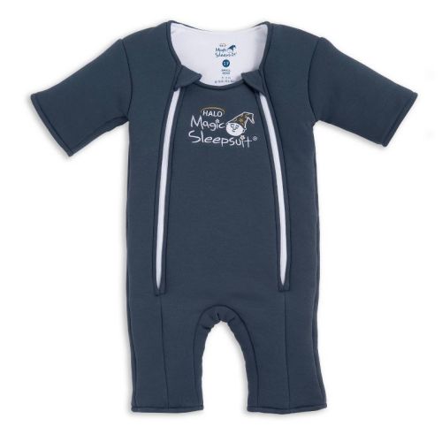 HALO Baby Merlin Magic Sleepsuit 100% Cotton Three Quarter Sleeve Wearable Blanket - Navy - Small