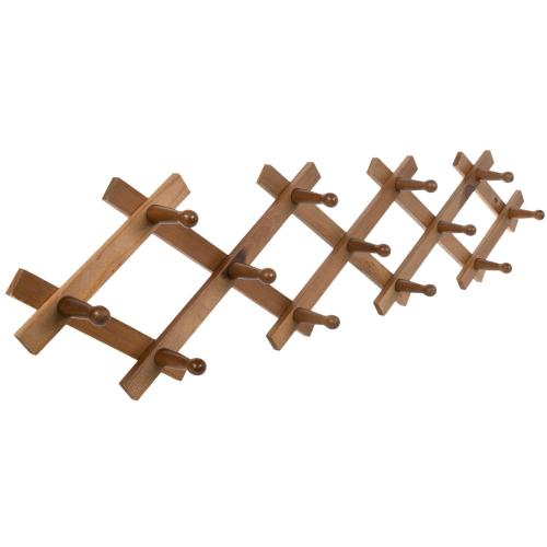 Accordion Wood Wall Decor With Pegs