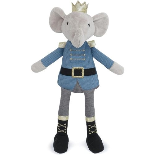 MON AMI Prince Earl The Elephant Plush Stuffed Doll – 12”, Cute Elephant in Blue Suit, Use as Toy or Nursery Room Décor, for Kids of All Ages