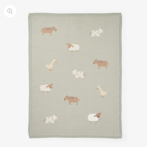 On the Farm Knit Blanket
