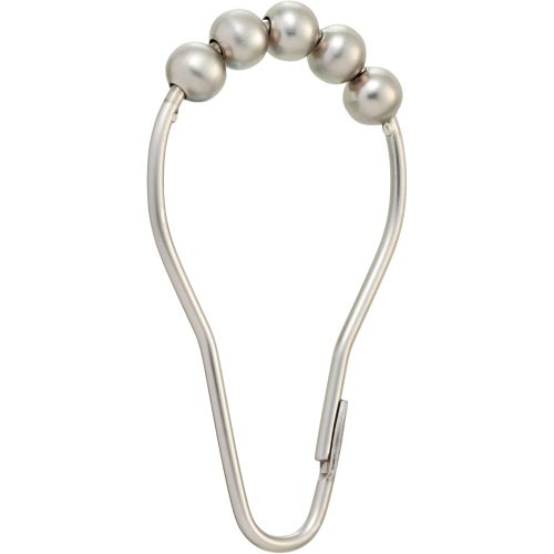 Moen SR2100BN Shower Curtain Rolling Rings, Pack of 12, Brushed Nickel