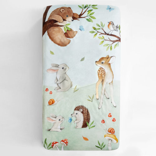 Rookie Humans Enchanted Forest Fitted Sheet and Swaddle Bundle | Wayfair