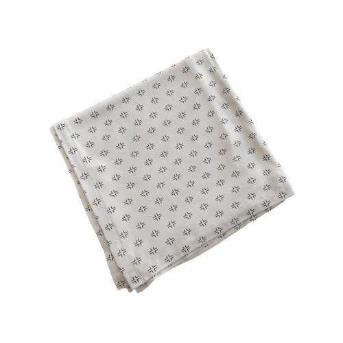 Stretch Swaddle Blanket, Natural/Black Geo