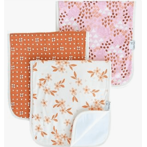 Copper Pearl: Large Cotton Burp Cloths