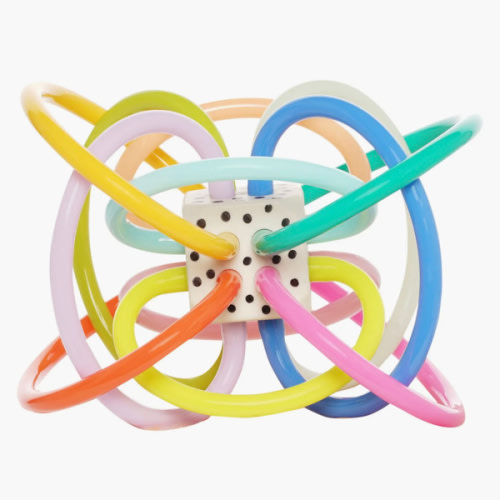 Manhattan Toy Winkel Colorpop Rattle & Sensory Teether Toy