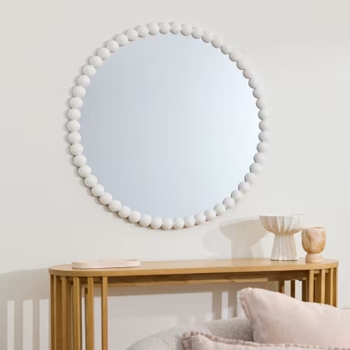 Gia White Mirror | Adairs