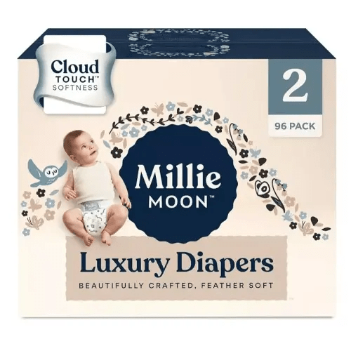 Millie Moon Luxury Diapers - Size 2-96ct