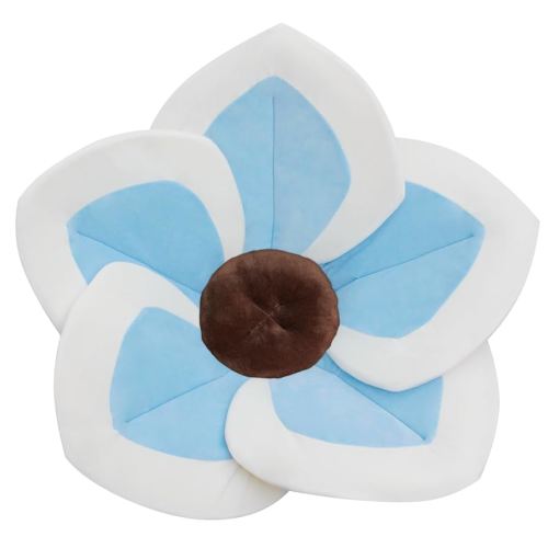 Baby Bath - Flower Baby Bath Pad Infant Bathtub Mat for Bathtub Tub Sink(Blue White)