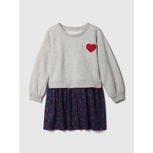 Baby & Toddler 2-in-1 Vintage Soft Sweatshirt Dress