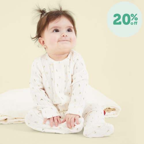 floral organic cotton pointelle magnetic parent favorite footie – Magnetic Me