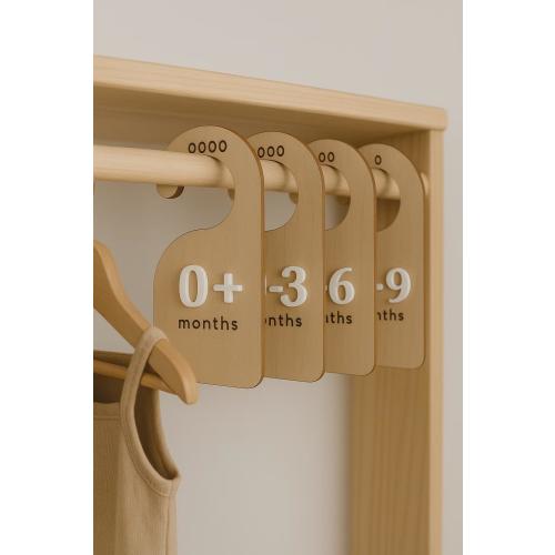 Wooden Wardrobe Dividers - Baby clothes dividers - Wooden Hang - Baby Clothes hangers - Nursery Decor - Wardrobe Dividers