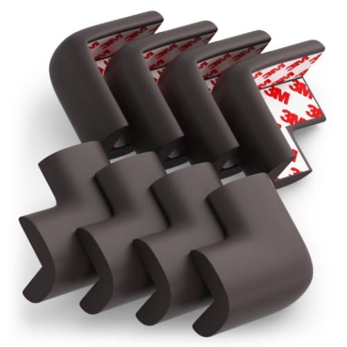 Soft Baby Proofing Corner Guards & Edge Protectors with PreApplied 3M tape, 8PC