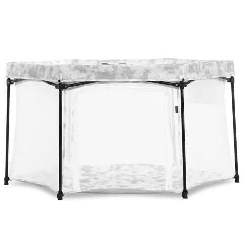 Dream On Me Onyx Playpen – Lightweight, Portable Baby Playard with Padded Floor, Breathable Mesh Walls & Carry Bag; Great for Indoor/Outdoor Use