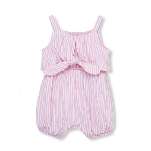 Habitual Baby Girls 12-24 Months Sleeveless Striped Tie-Front Romper