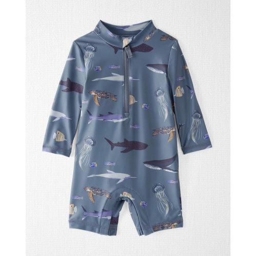 Baby Boy Recycled Long Sleeve Rashguard Swimsuit - Little Planet | Carter's