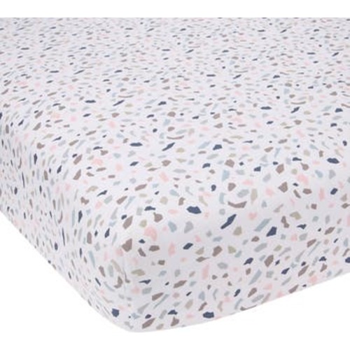 Signature Terrazzo Abstract Organic Cotton Fitted Crib Sheet