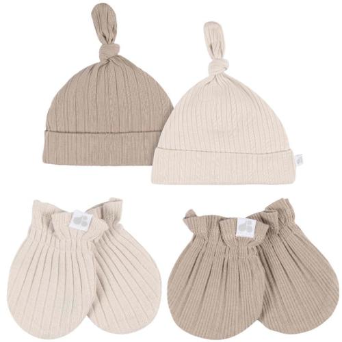 just-born-4pk-hat-and-cuff-mitten-set-baby-neutral-0-6m-tan_image_1.jpg 800×800 pixels