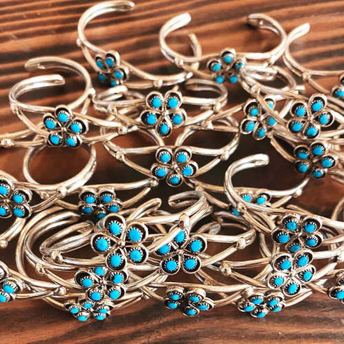 RTS ♢ Flower BABY Cuff | Turquoise Tuesday