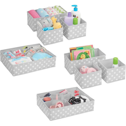 mDesign Fabric Drawer Organizer Bins