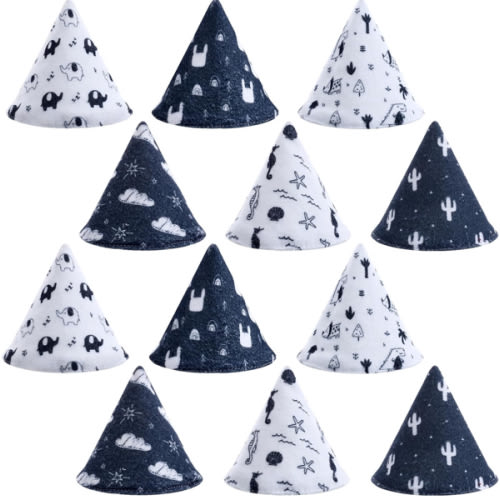 Yinkin 12 Pcs Baby Boy Pee Shield Cover Pee Tents Cap Reusable for Baby Water Absorption Diaper Changing Accessory for Boys Newborn Birthday Gift