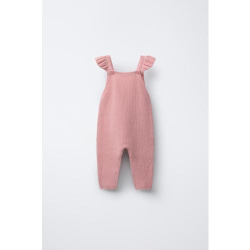 KNIT OVERALLS - Pink | ZARA United States