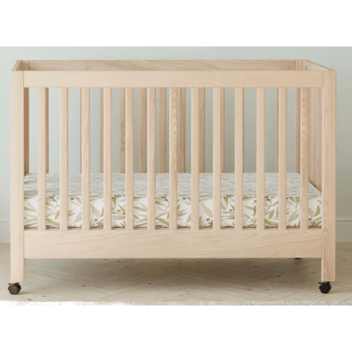 Maki Folding Portable Crib with Toddler Kit | Babyletto | Washed Natural