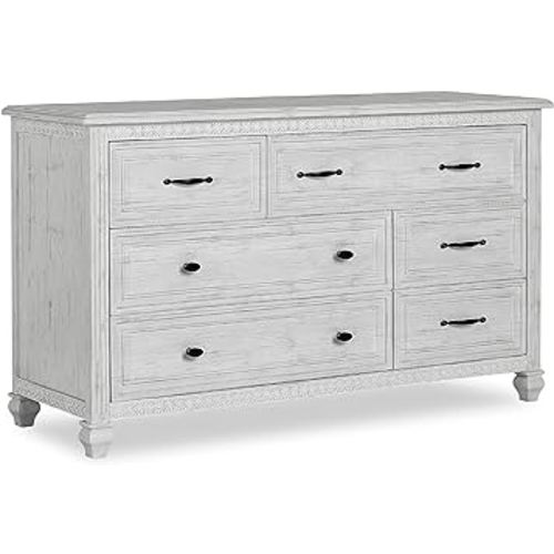 Evolur baby girls Modern Evolur Madison Double Dresser in Antique Grey Mist, Antique Grey Mist, 34.3x20.4x54 Inch Pack of 1 US