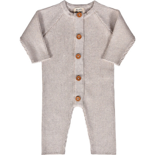 Jamie Magnetic Romper, Oatmeal - Dear Hayden | Maisonette 3-6 mo