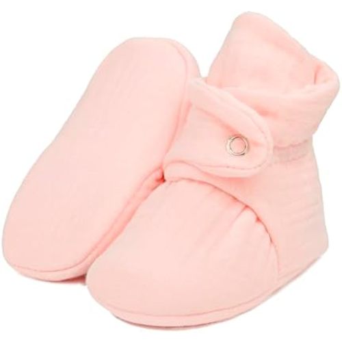 Ella Bonna Baby Booties Organic Cotton Muslin Newborn Baby Slippers Baby Boy Booties, Infant Girl Booties, 6-12 months, 0-6 Months, 12-18 Months, 0-3 Months, 18-24 Months, Toddler Shoes