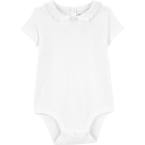 Baby Scalloped Peter Pan Collar Jersey Bodysuit