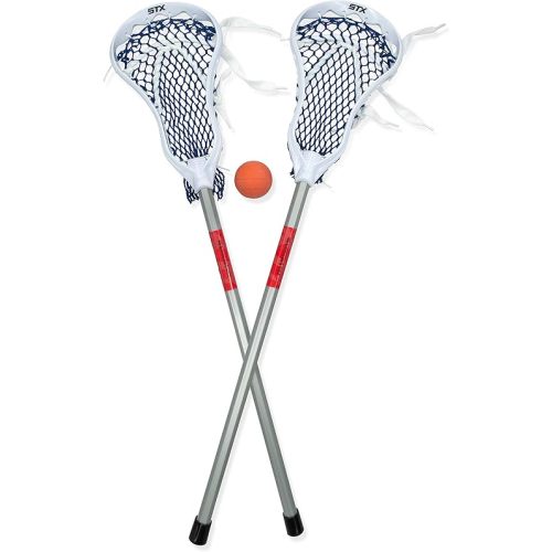 STX FiddleSTX Two Pack Mini Super Power with Plastic Handle and One Ball, 30-Inch,White/Grey