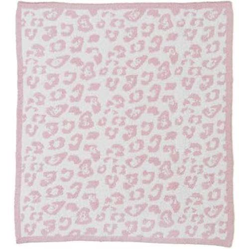 Barefoot Dreams® CozyChic® Barefoot in The Wild Baby Blanket, Dusty Rose-Cream, One Size