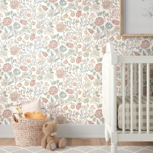 Accringt Peel & Stick Floral Roll